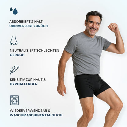 Boxershorts mit ultra-starkem Auslaufschutz