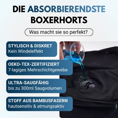 Boxershorts mit ultra-starkem Auslaufschutz