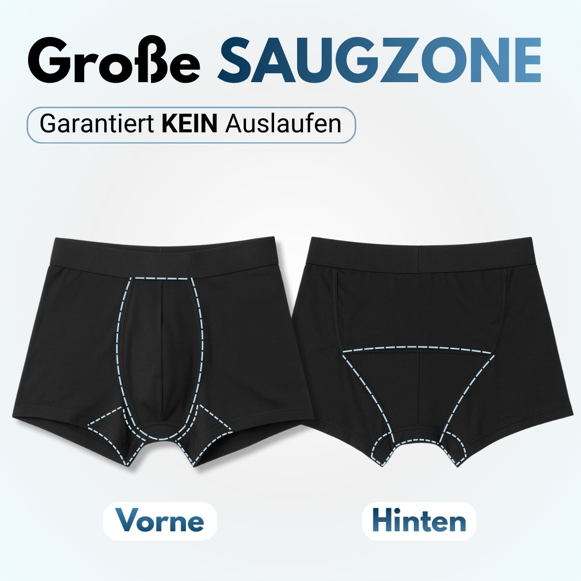 Boxershorts mit ultra-starkem Auslaufschutz
