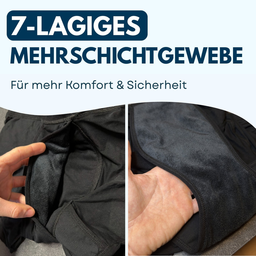 Diskrete Boxershorts, unsichtbar unter der Kleidung