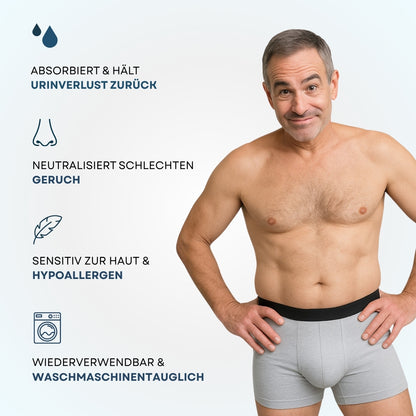 Boxershorts mit ultra-starkem Auslaufschutz